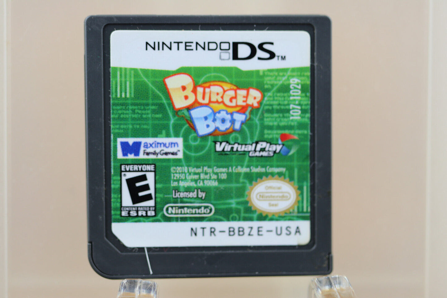 burger bot - For the Nintendo Ds Lite Handheld System