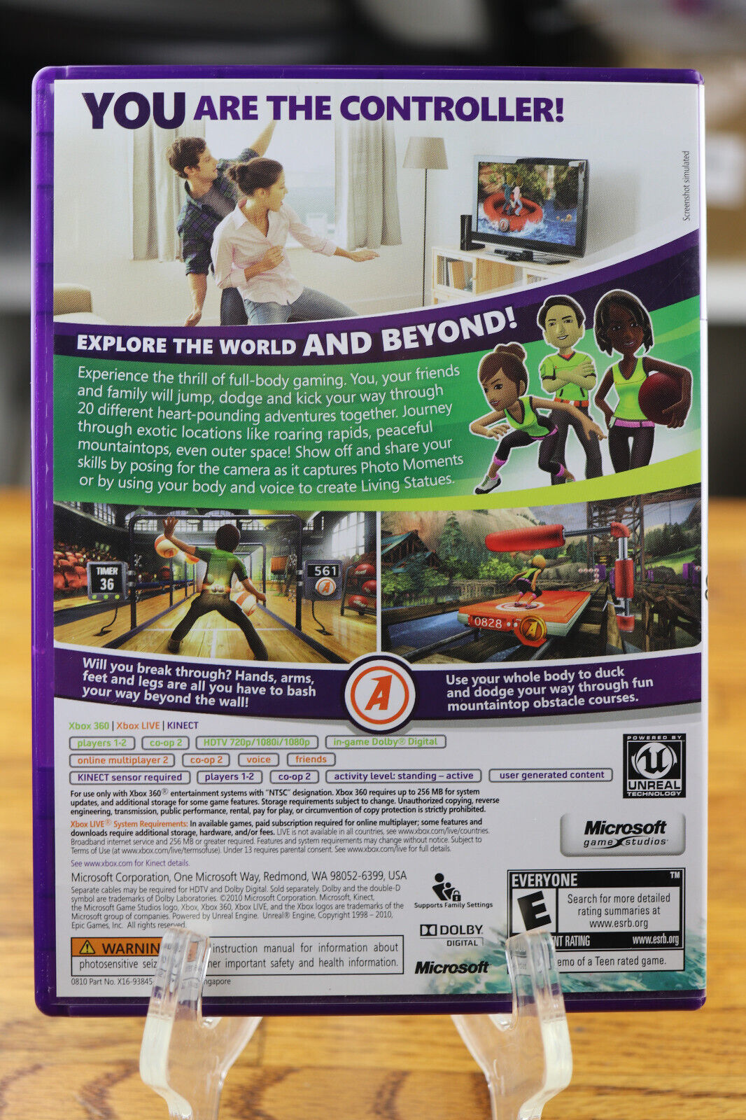 Kinect Adventures w/ Manual Complete / Microsoft Xbox 360 Console System