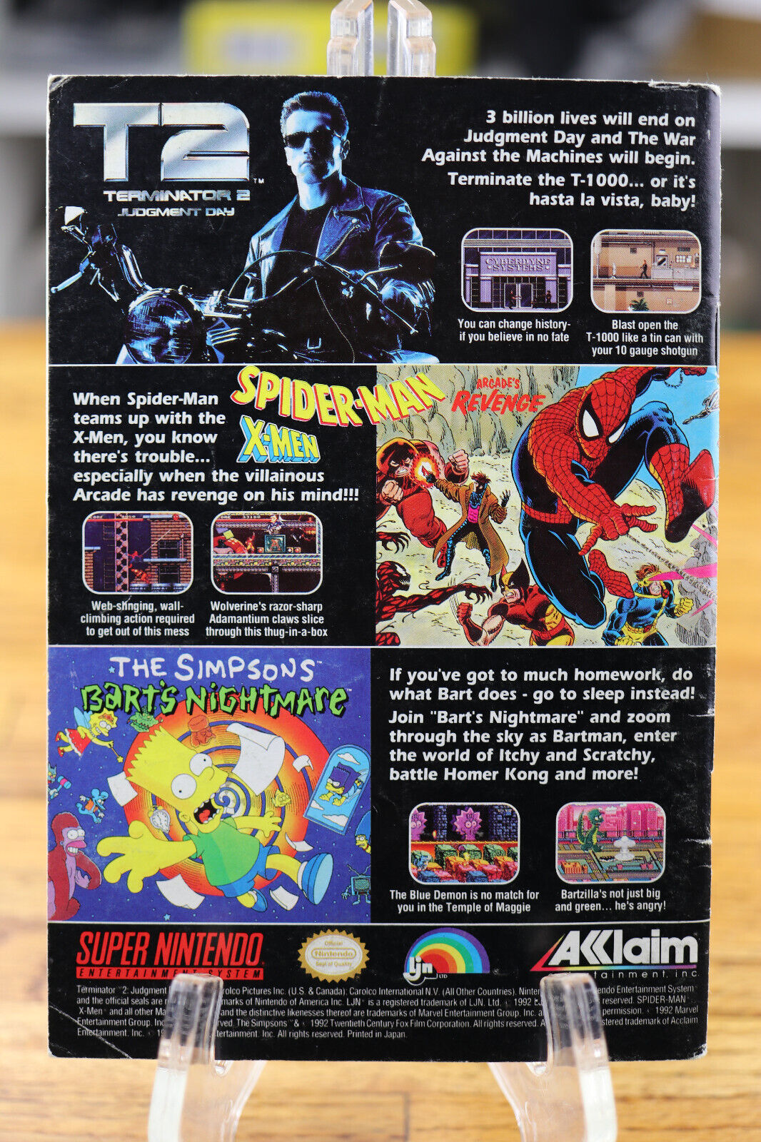 Spider-Man X-Men Arcade's Revenge SNES Super Nintendo Instruction Manual Only