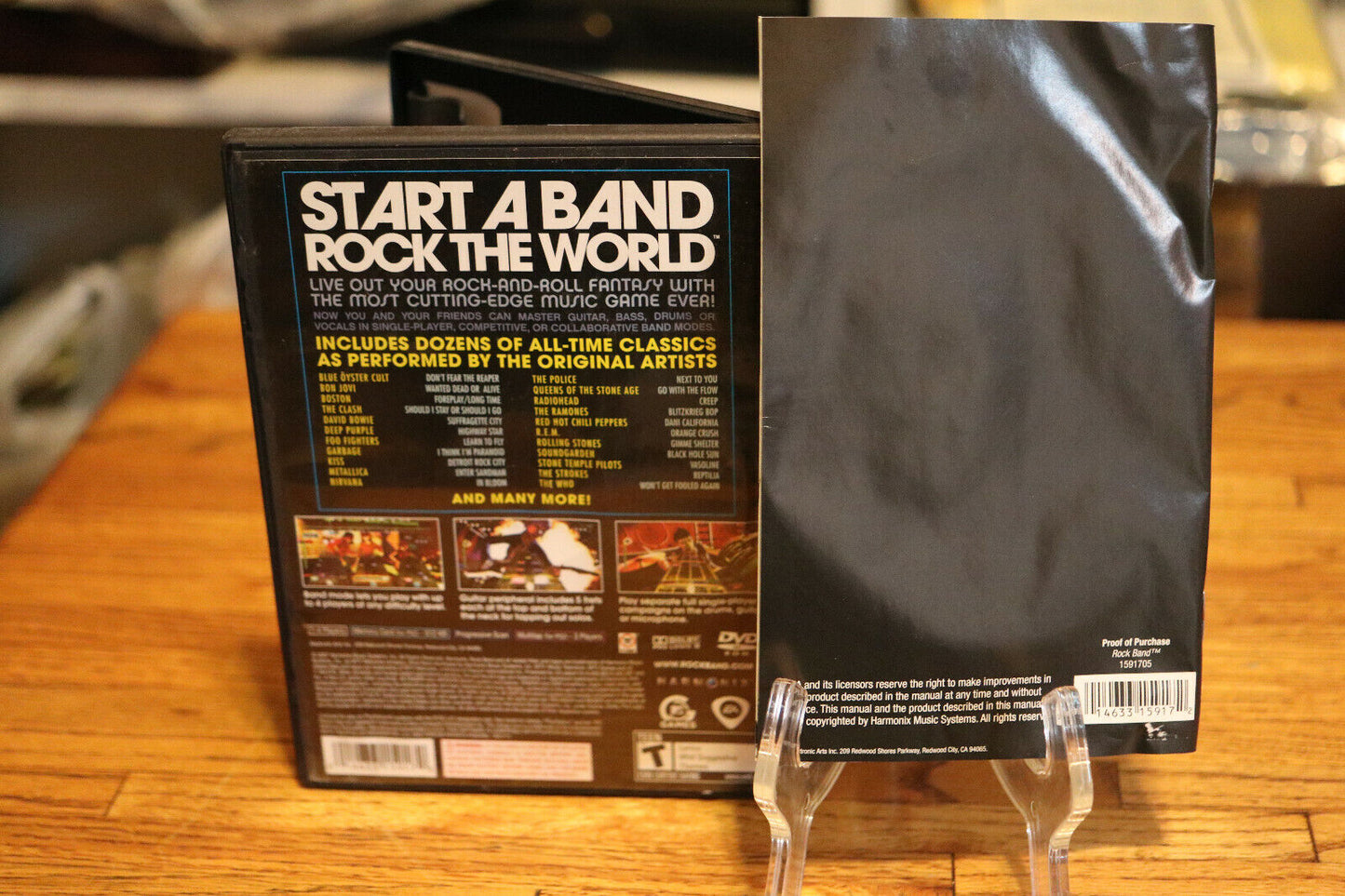 ROCK BAND (GAME ONLY) with inserts Playstation 2 PS2 Good Rockband