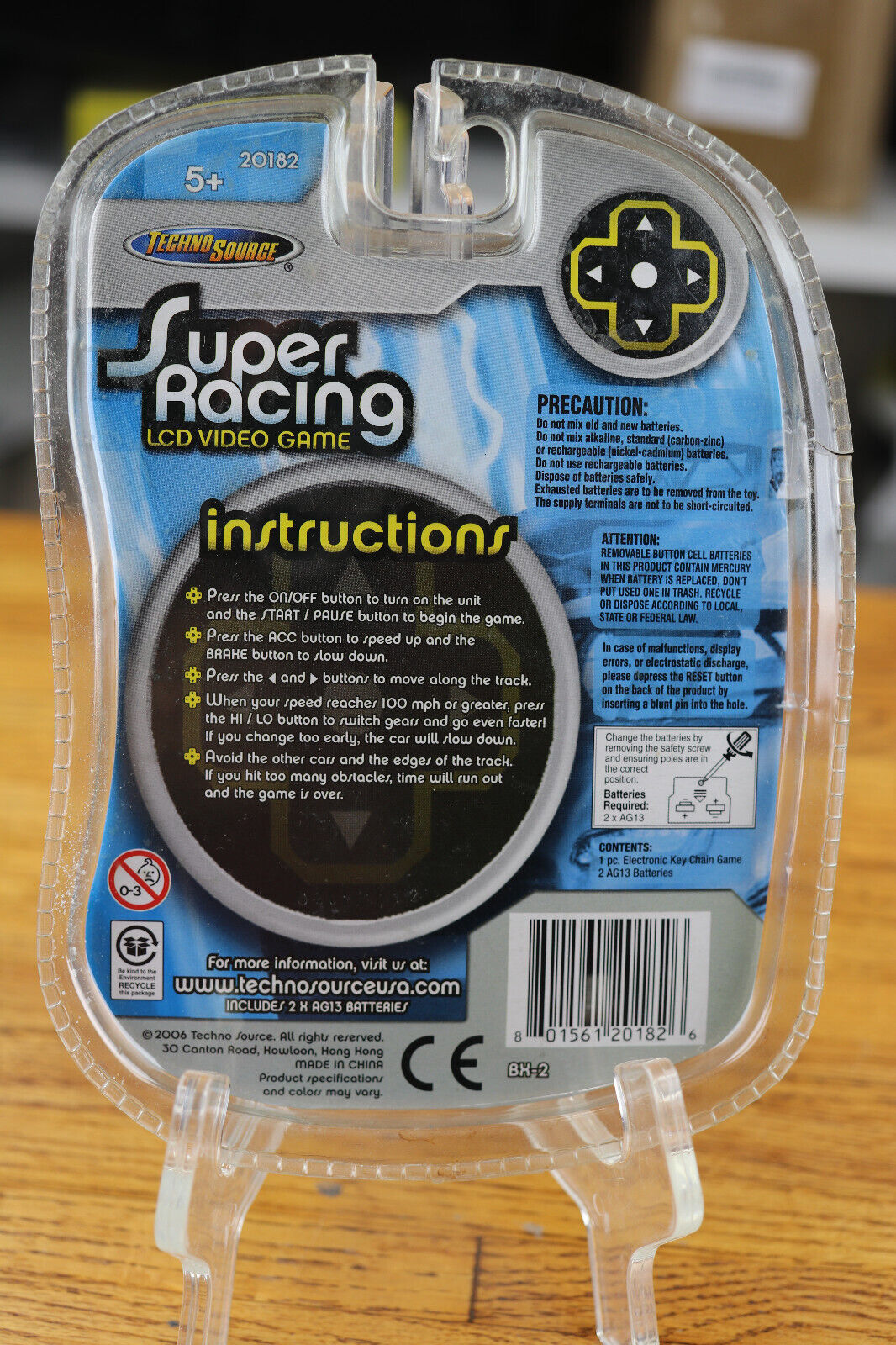 Super Racing LCD Video game By Techno Source. Vintage 2006 game
