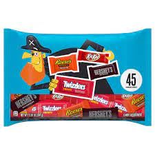 Hershey Miniatures Assorted Flavored Halloween Candy, Bag 13.92 oz, 45 Pieces