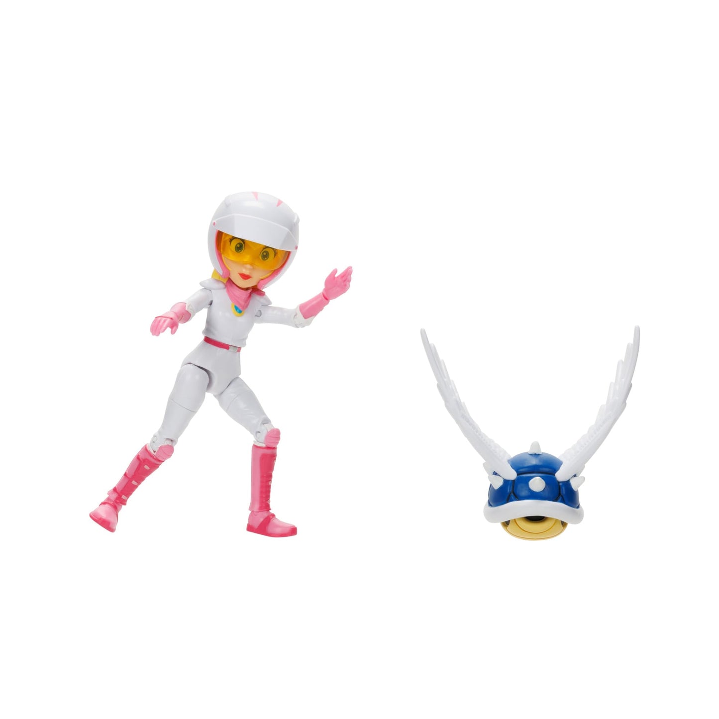 Super Mario Bros Movie Princess Peach Motorcycle Outfit with Spiny Blue Shell Accessory