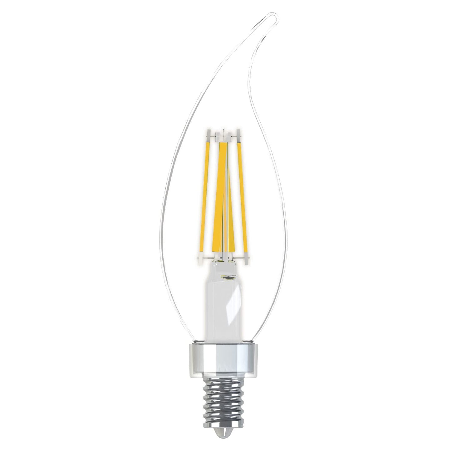 GE 45567 LED Chandelier Light Bulbs, Candle Shape, Clear Daylight, 200 Lumens, 2.5 Watt, 4-Pk. - Quantity 1