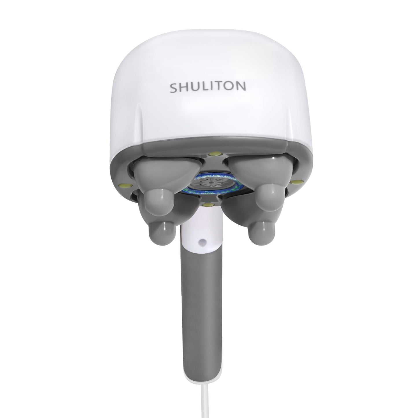 Four Heads Massager, Back Massager, Neck Massager,Negative ion Assisted Massage, Large Area Massage. ABS Silicone Massage Head, Hand held Back Massager, Suitable for Full Body Massage