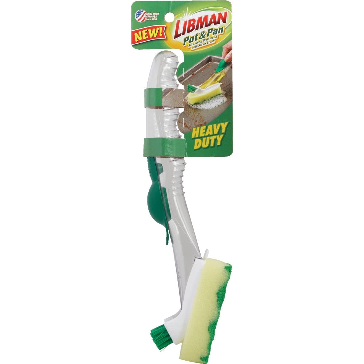 Libman Green 95% Recycled PET Water Bottles Polypropylene Dish Brush 1136