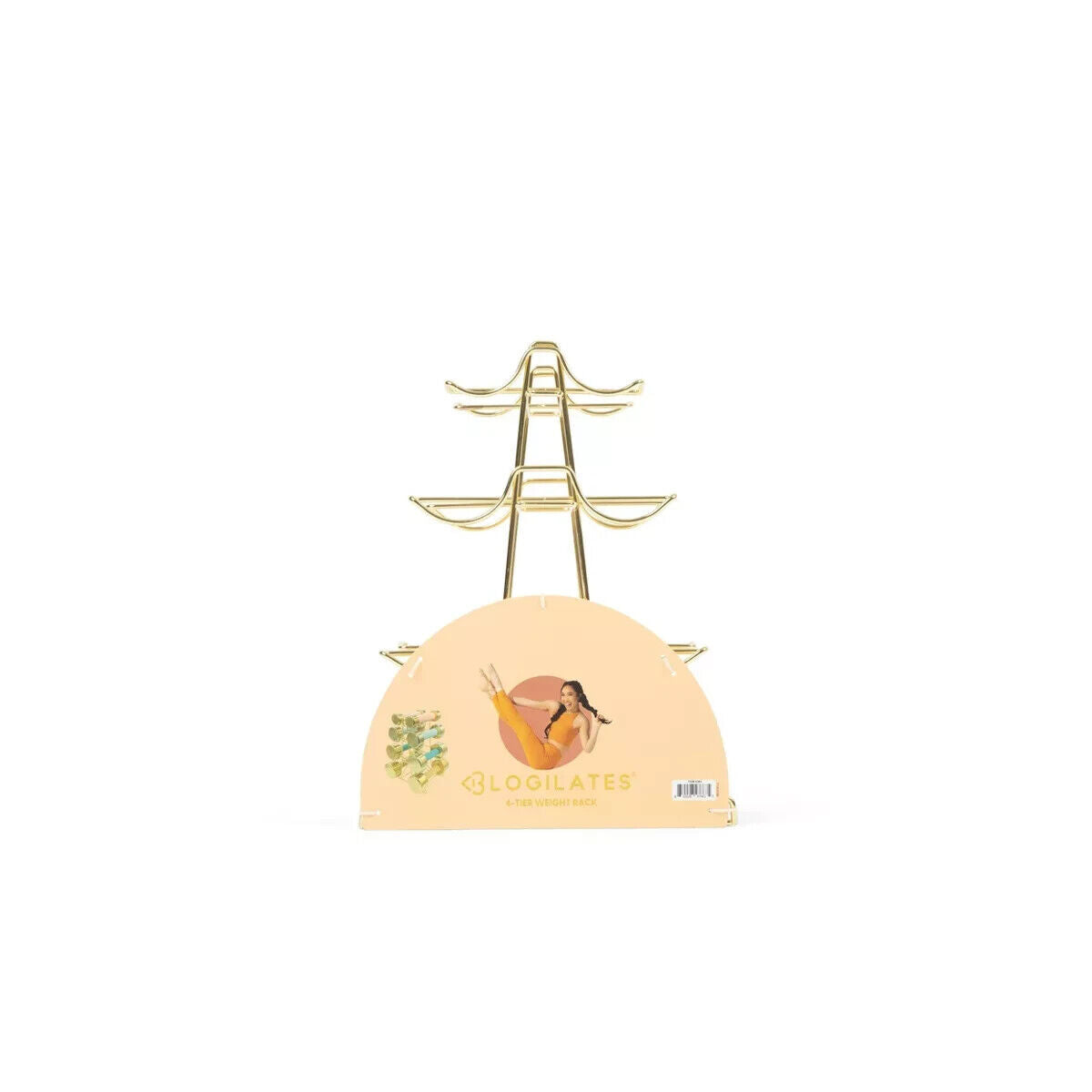 Blogilates 4 -Tier Weight Rack - Gold