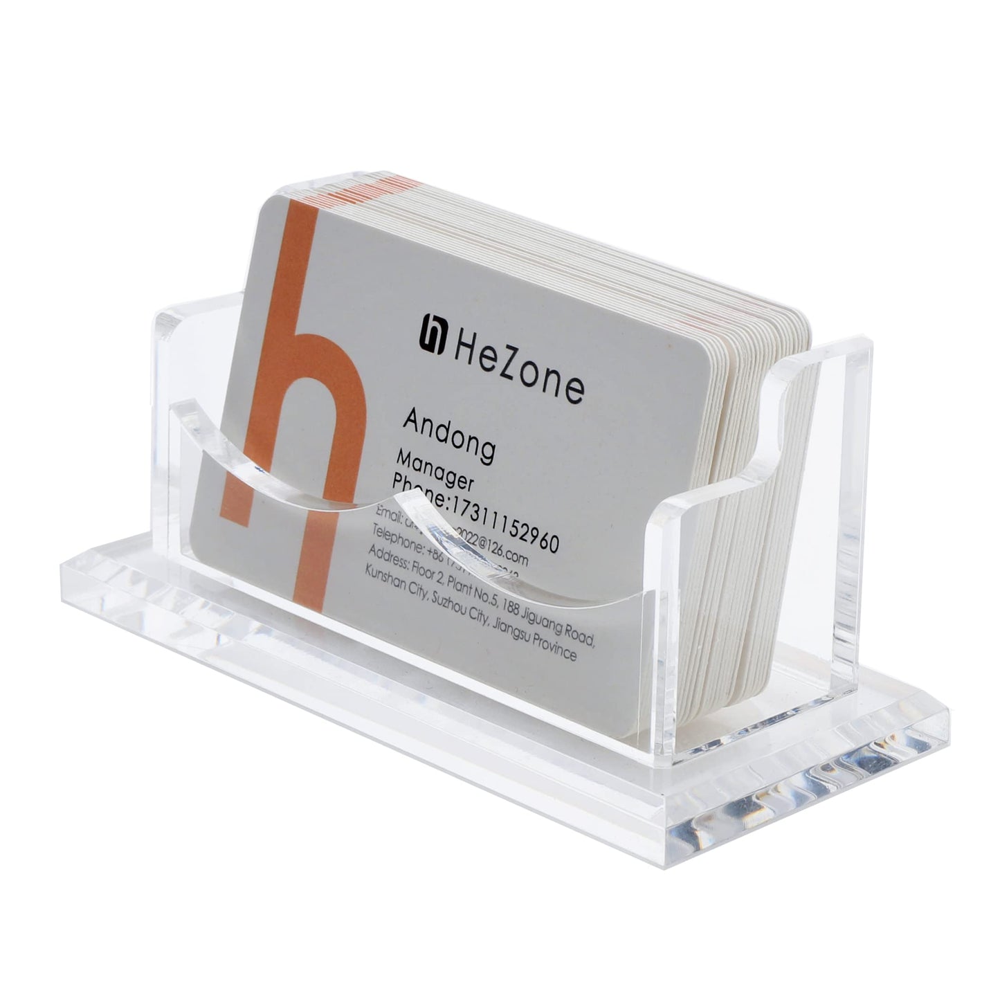 Business Card Holder Display for Desk, 12 Slot 4 Tier Multiple-Clear Acrylic Business Card Stand Set, Holds Approximately 600 Cards(12 Cell H)