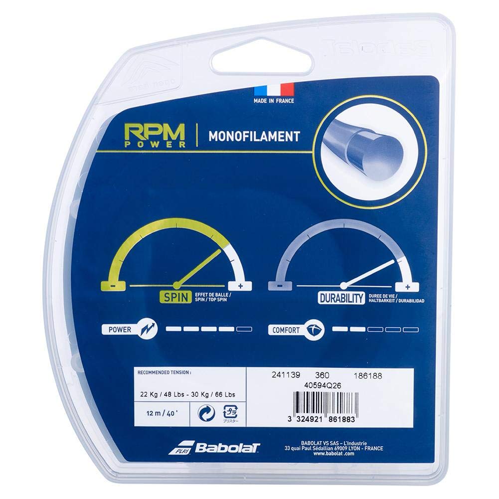 Babolat RPM Power Tennis String Blue (16G Blue)