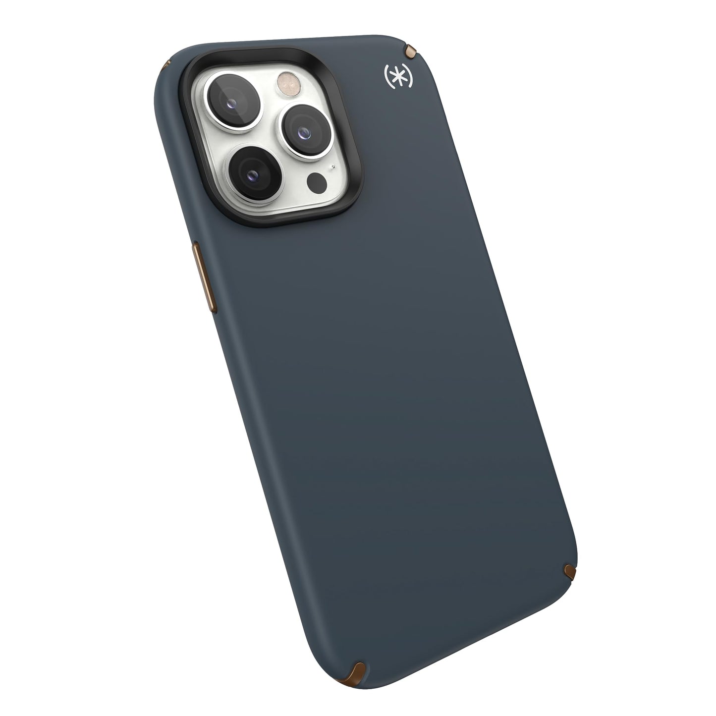 Speck iPhone 14 Pro Max Case-Presidio2 Pro-MagSafe-White/Charcoal/Cool Bronze