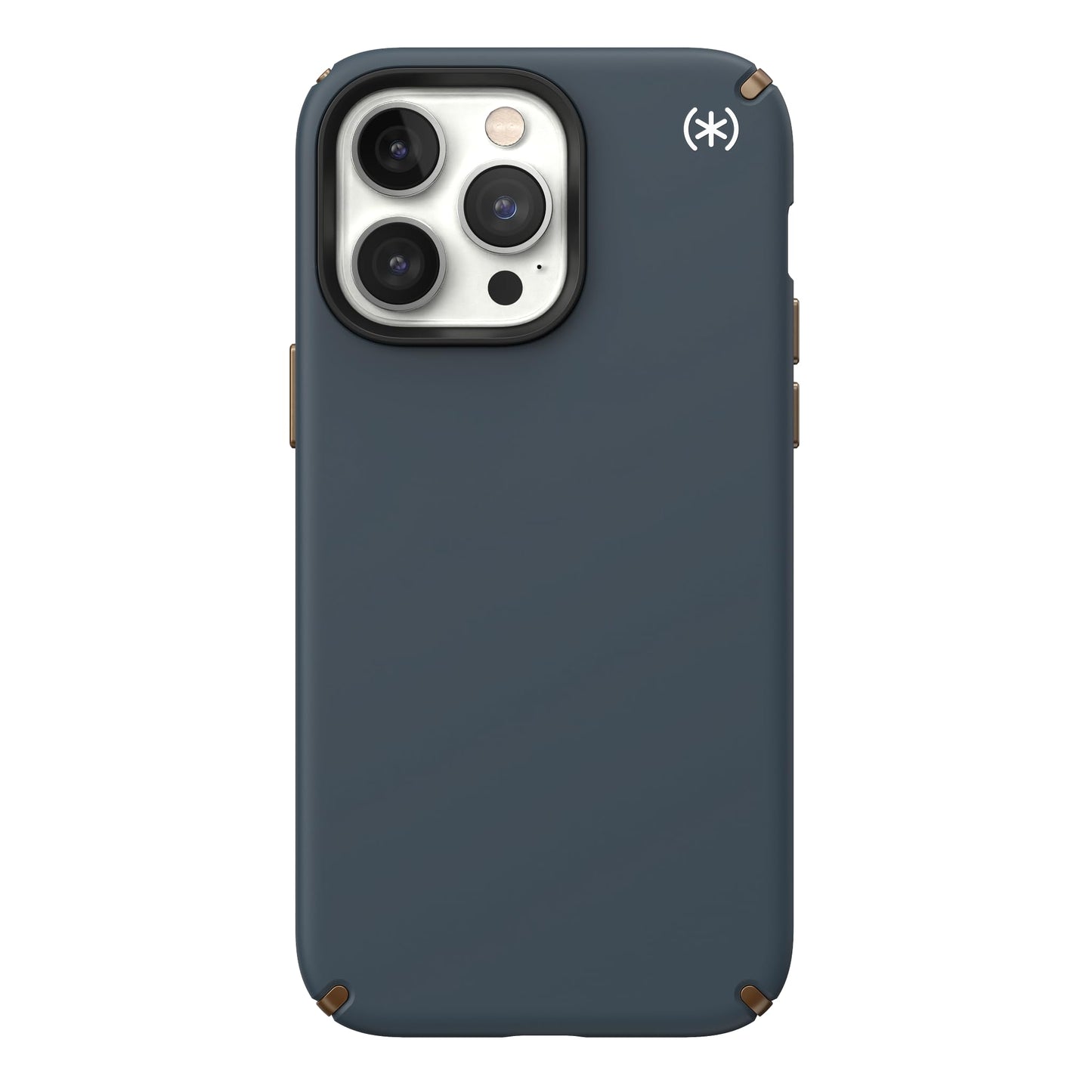 Speck iPhone 14 Pro Max Case-Presidio2 Pro-MagSafe-White/Charcoal/Cool Bronze