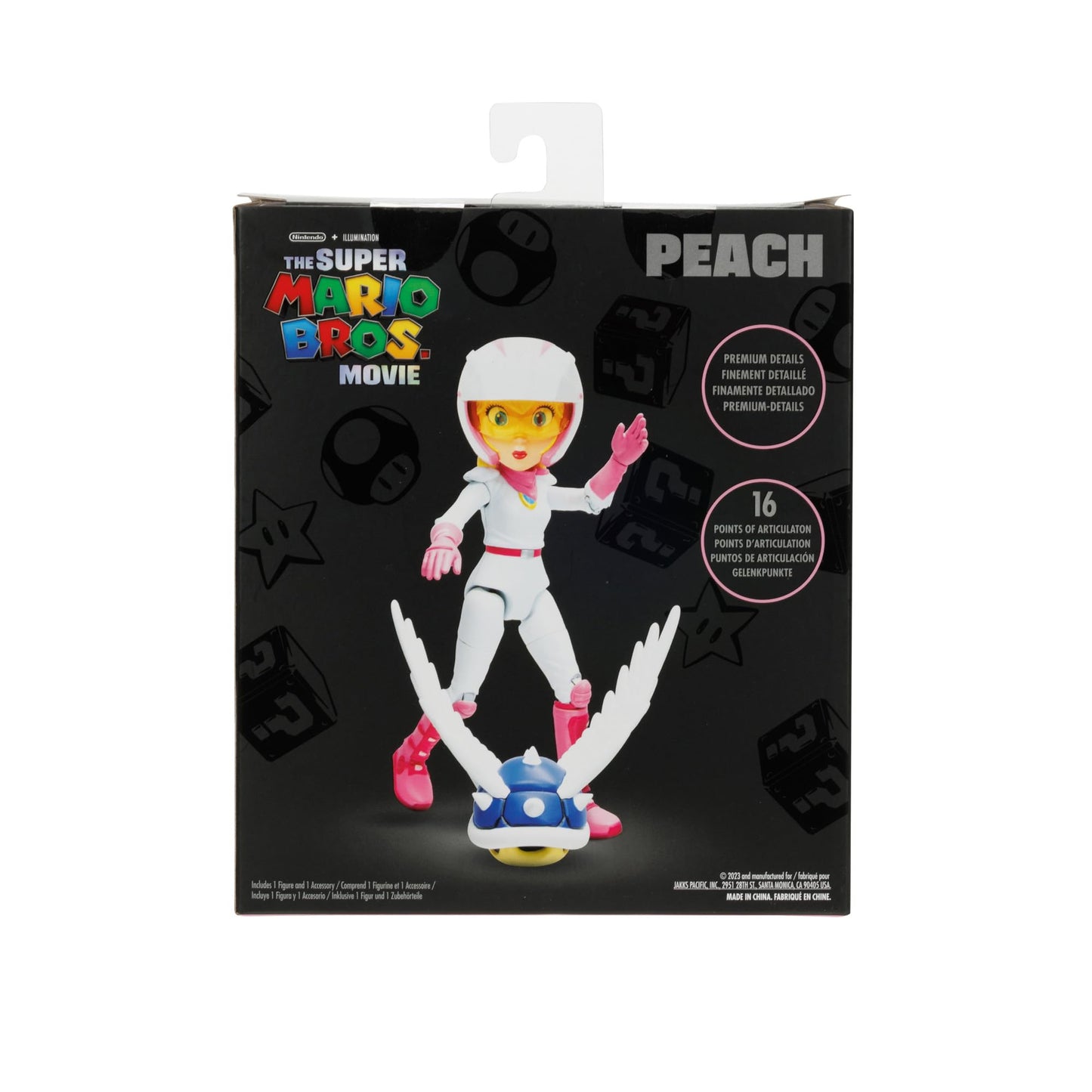 Super Mario Bros Movie Princess Peach Motorcycle Outfit with Spiny Blue Shell Accessory