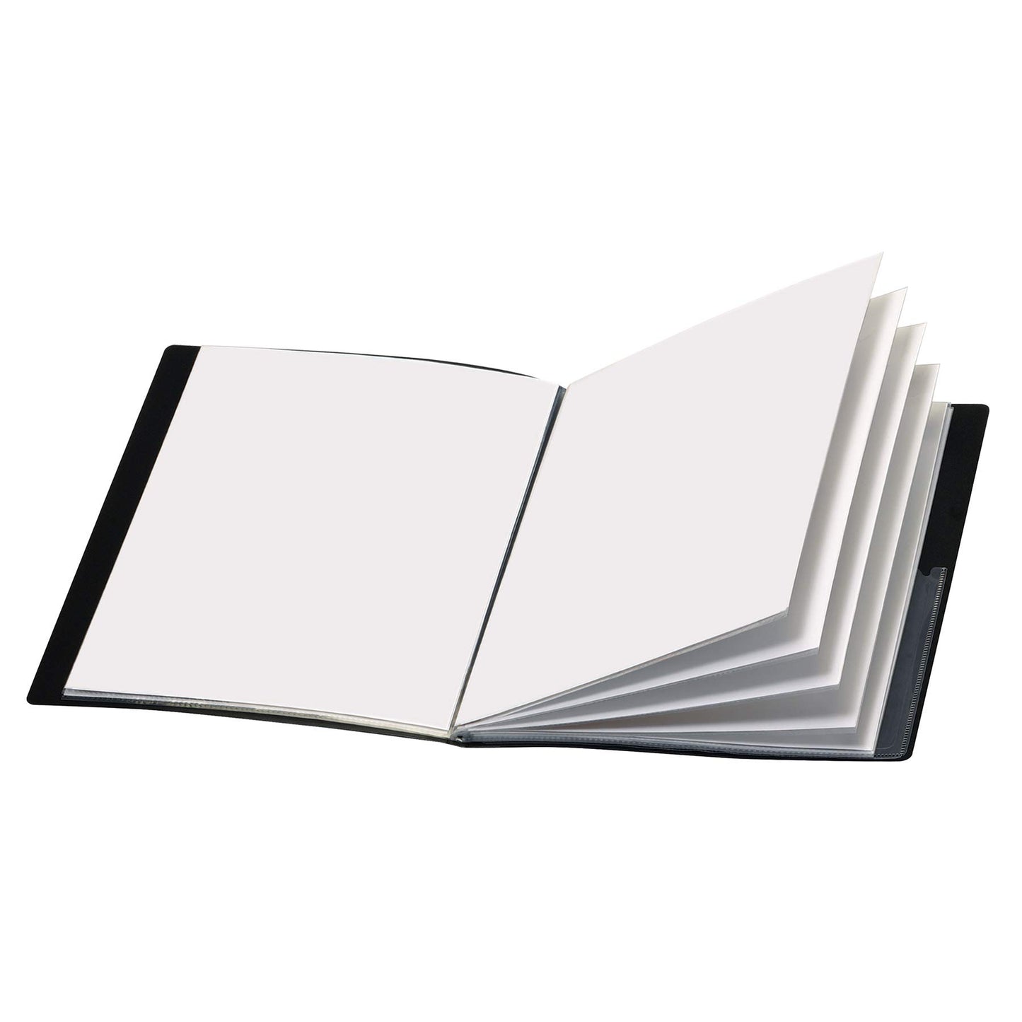 Cardinal Custom ShowFile Presentation Book, 12 Pockets, Holds 24 Letter-Size Sheets, Customizable Cover, Black (50132CB)