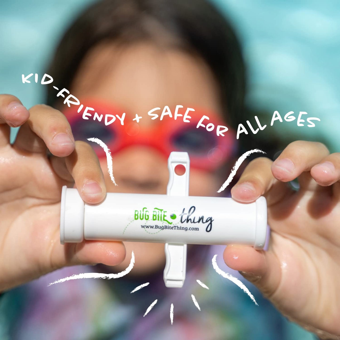 BUG BITE THING Suction Tool - Bug Bites and Bee/Wasp Stings, Natural Insect Bite Relief - 1-pack/Sea Glass