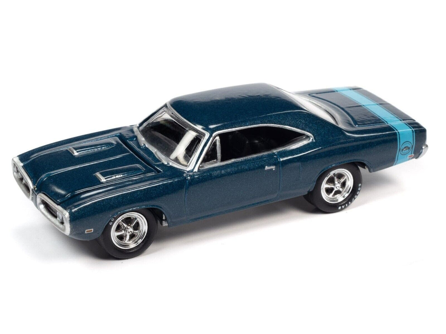 Johnny Lightning JLMC029 Muscle Car VER B 1970 Dodge Coronet Super Bee Blue Poly