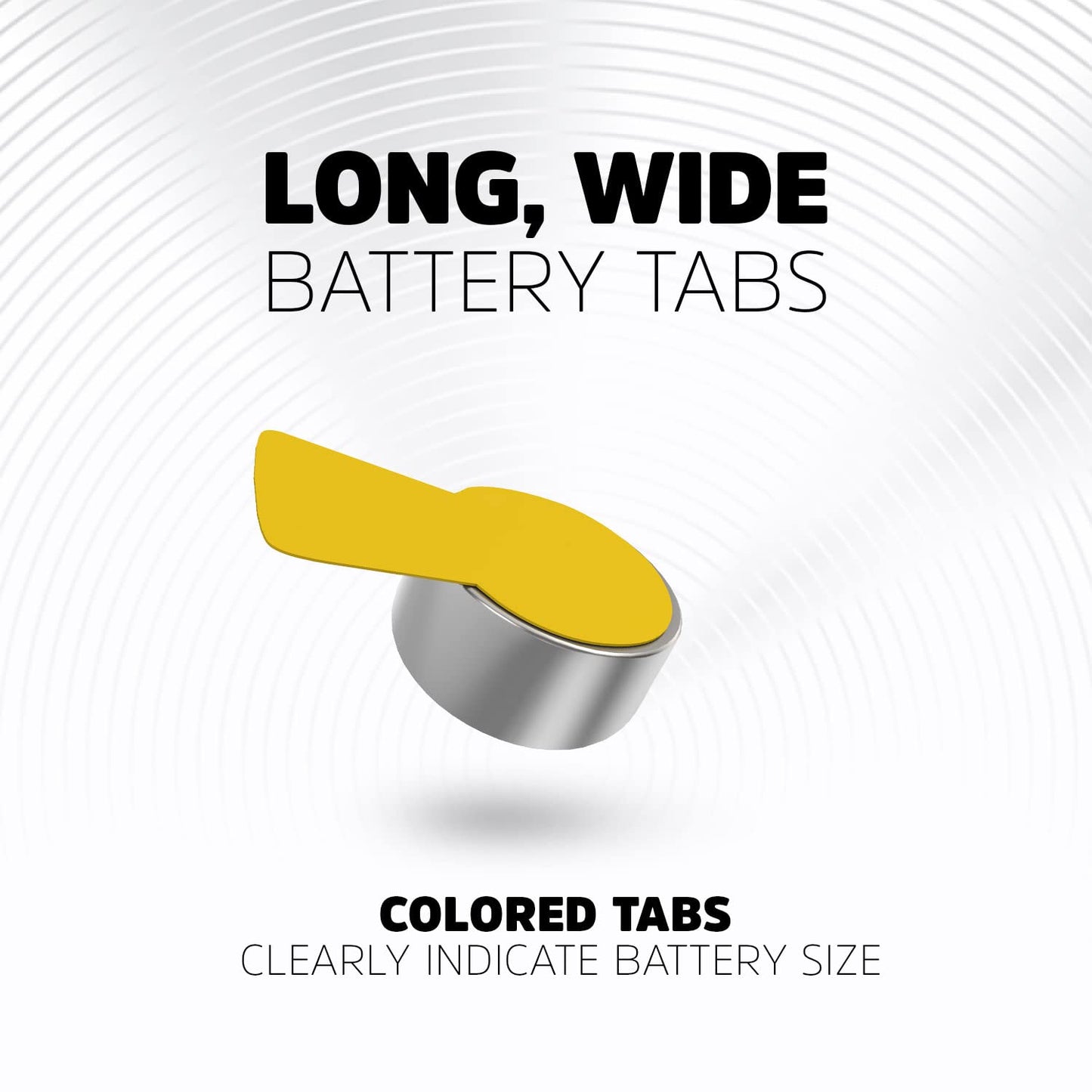 Energizer Hearing Aid Batteries Size 10, Yellow Tab, 16 Pack
