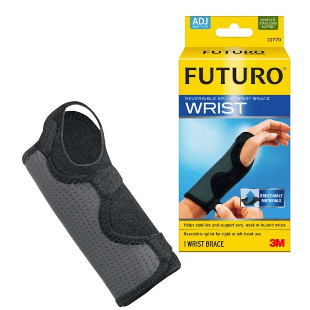 Futuro Wrist Brace 10770EN One Size Fits Most 1 Each, Black