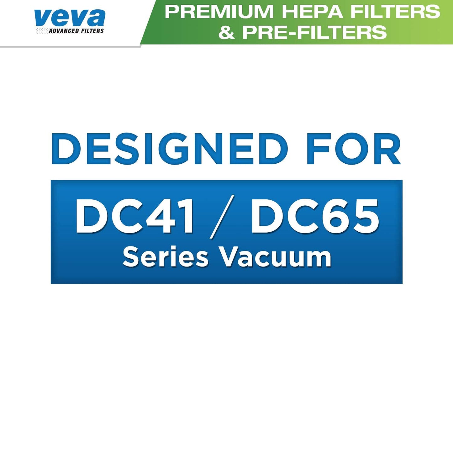 VEVA Vacuum Filter Set with 6 Pieces Total of 3 HEPA Filters, 3 Pre Filters