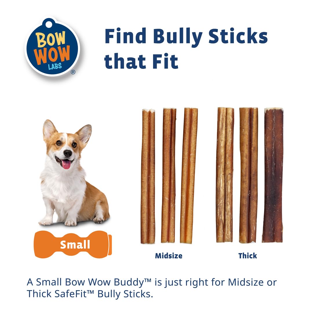 Bow Wow Labs Bow Wow Buddy Safety Device | Bully Stick Holder for Dogs | Made in The USA | Dishwasher Safe (S)