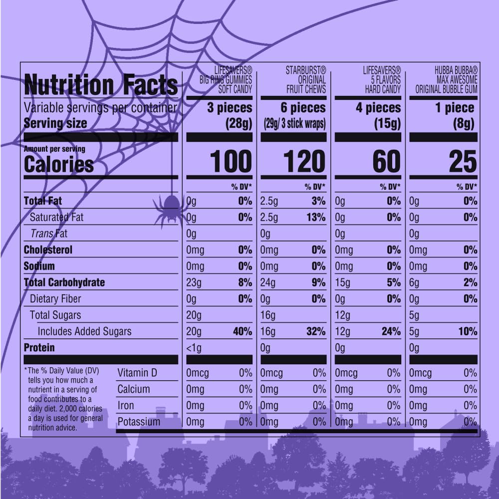 Starburst, Life Savers & More Halloween Candy Variety Assortment - 95 Ct Bulk Bag
