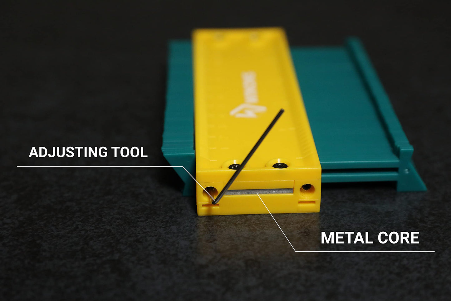WINONS Contour Gauge Tool WCG-0001, Precise Angle Tool 10 Inch Metal Core Lock
