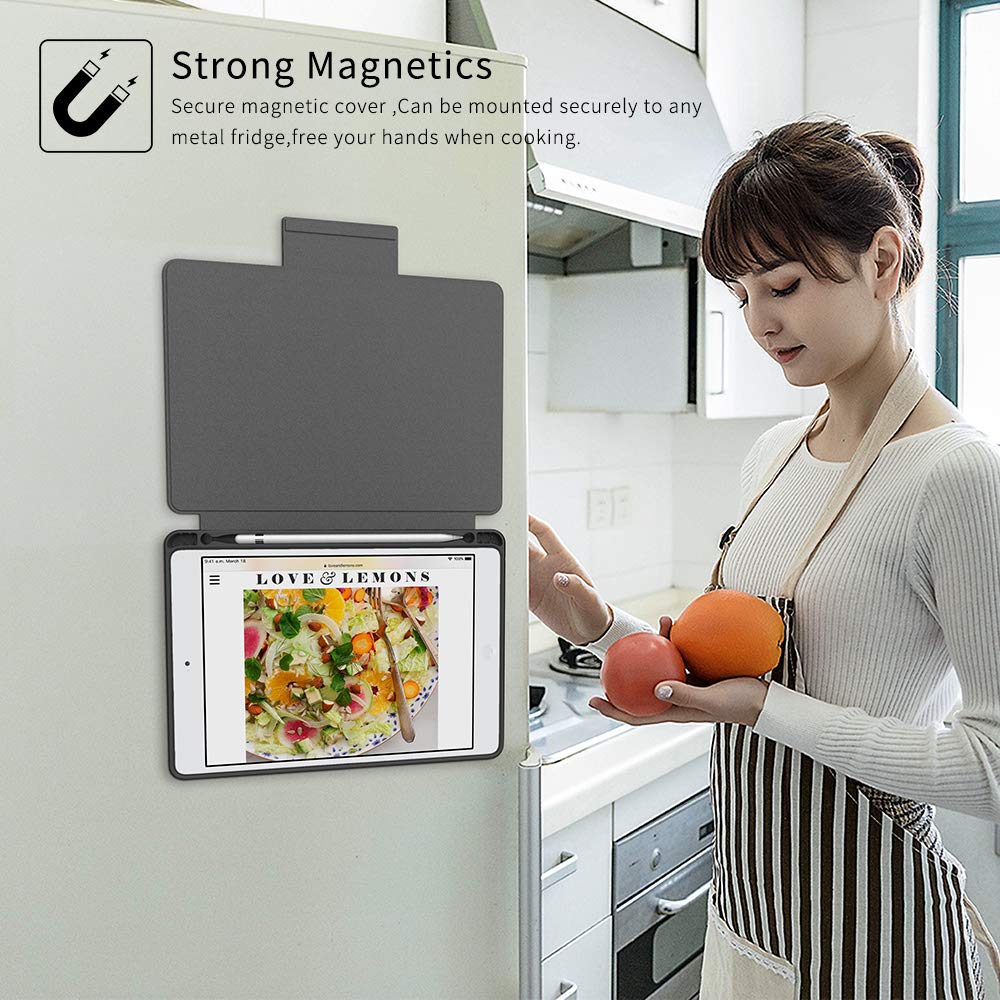 iPad Pro 10.5 Case,BeeFly Magnetic Stand Full Body Protective iPad Case 10.5 Red