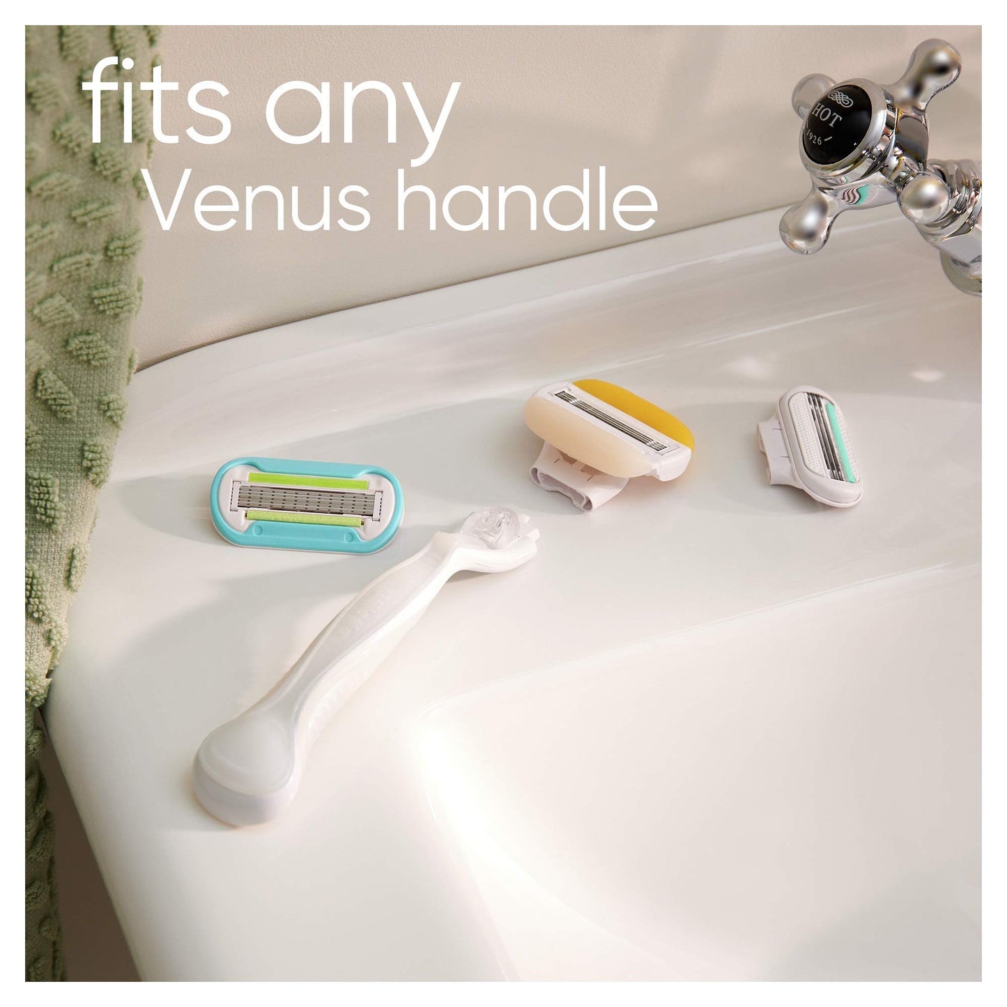 Gillette Venus ComfortGlide Plus Olay Coconut Women's Razor Blade Refills, 4 Count