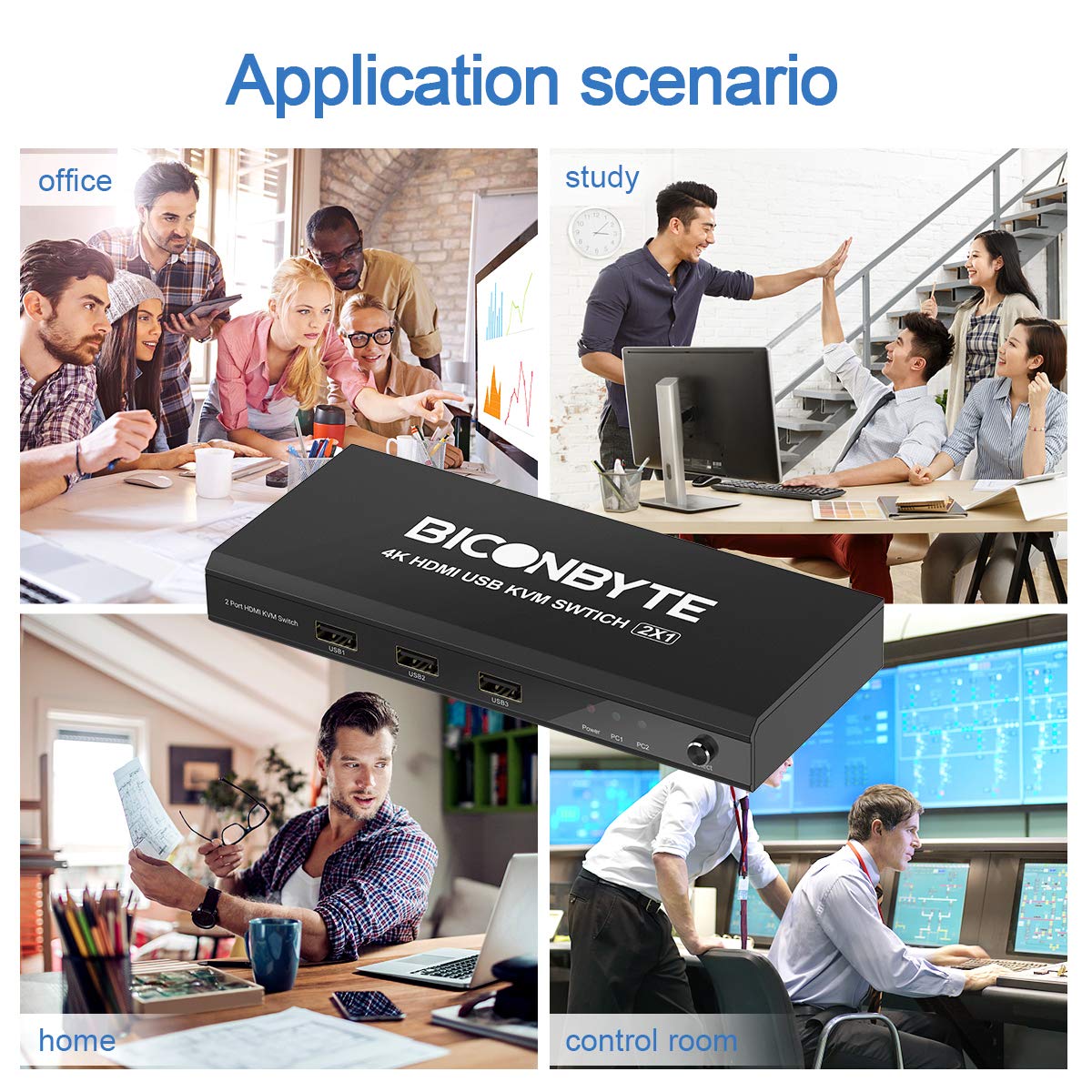 KVM 3 usb Share one Keyboard,Mouse,and HD Monitor,Nintendo,PS4,Xbox,Windows