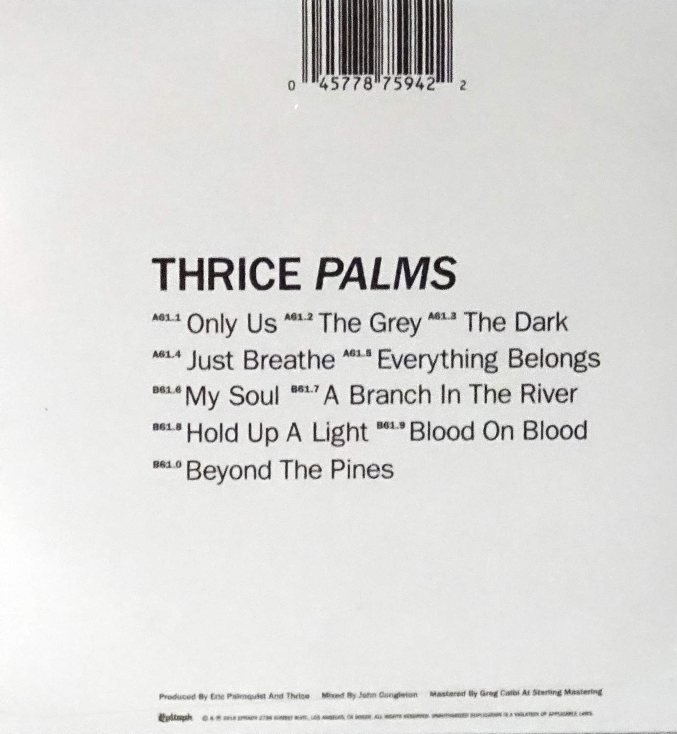 Palms Music CD with Poster