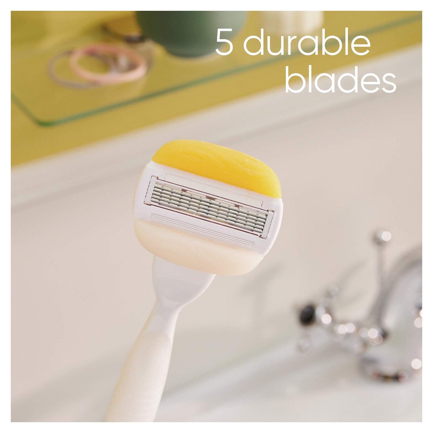 Gillette Venus ComfortGlide Plus Olay Coconut Women's Razor Blade Refills, 4 Count
