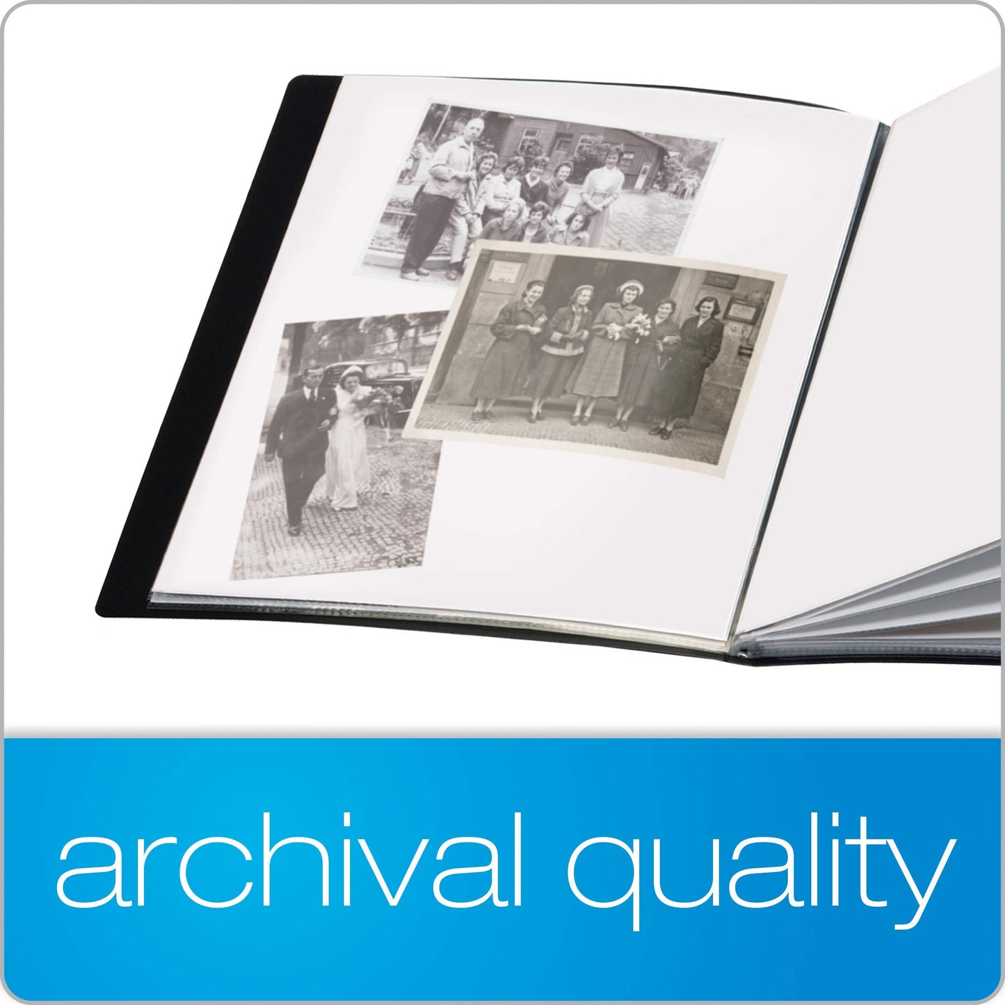 Cardinal Custom ShowFile Presentation Book, 12 Pockets, Holds 24 Letter-Size Sheets, Customizable Cover, Black (50132CB)
