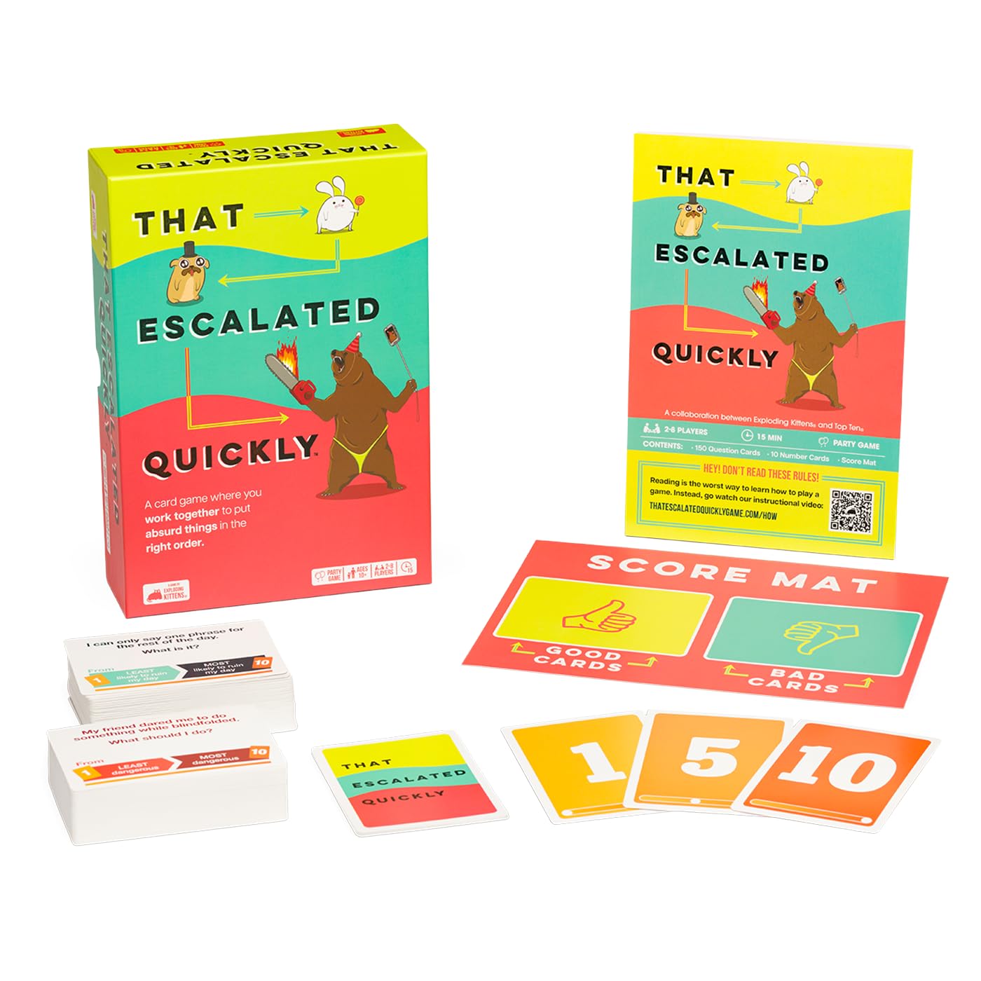 That Escalated Quickly Party Game for ages 10 and up