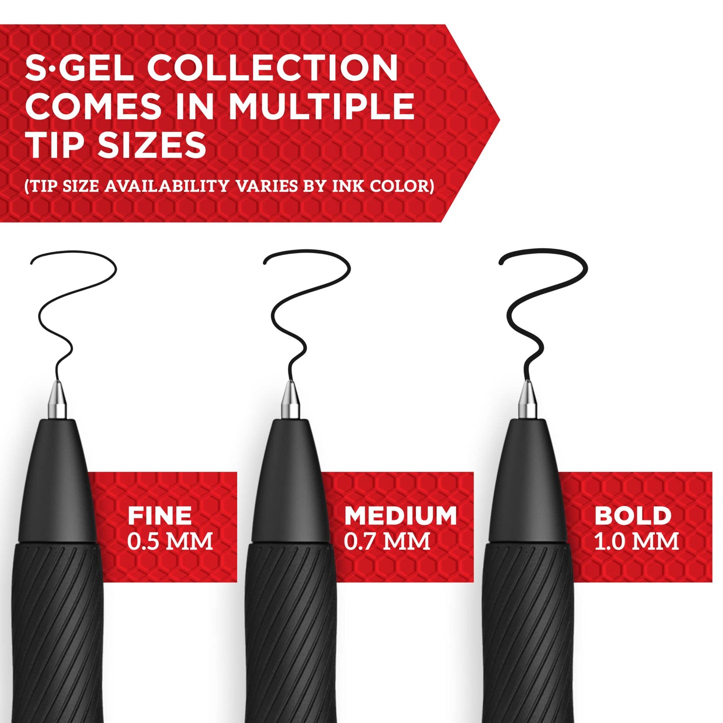 Sharpie S-Gel Gel Pens, Medium Point (0.7mm), Black, 8 Count