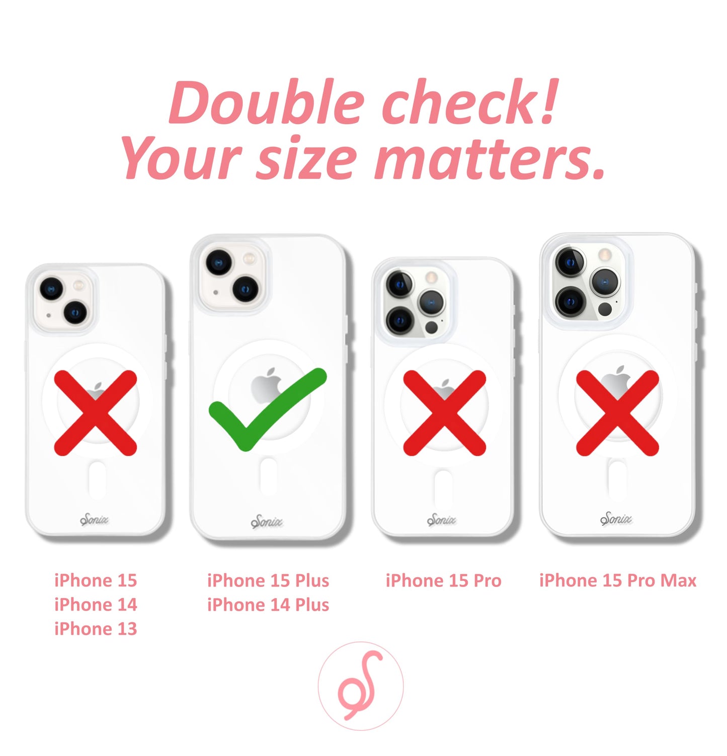 Sonix Case for iPhone 15 Plus/iPhone 14 Plus | Compatible with MagSafe | 10ft Drop Tested | Bahama Palm Leaves
