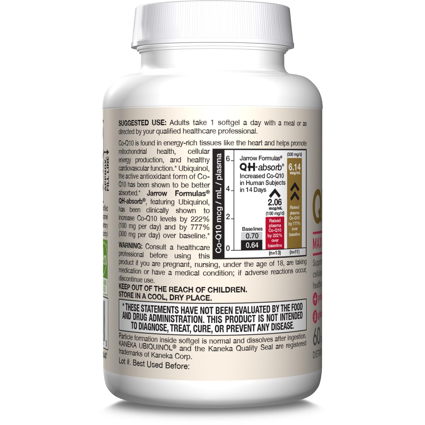 Jarrow Formulas, Inc. Ubiquinol Qh-absorb 200 mg 60 Sgels