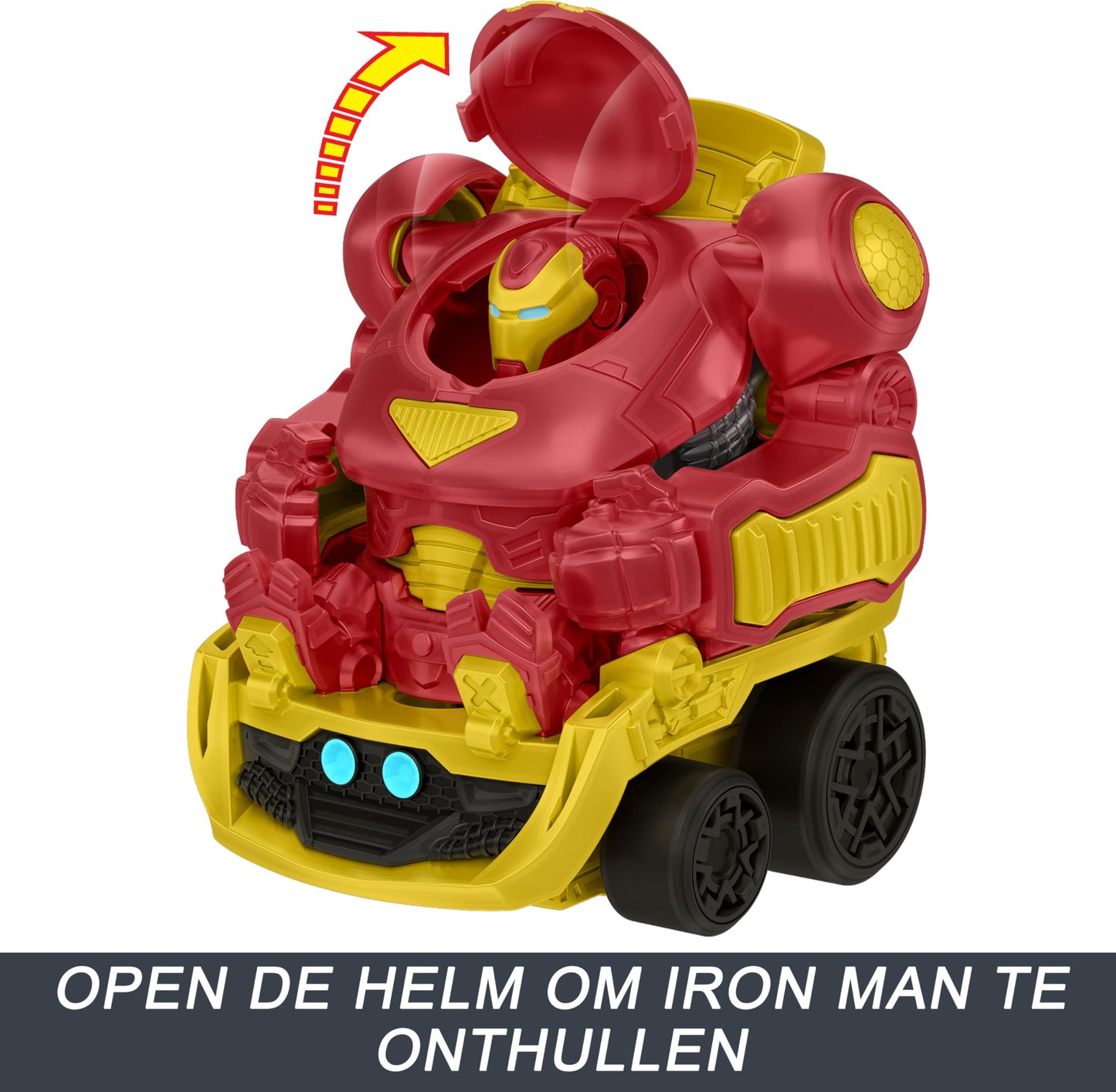 Hot Wheels RacerVerse Marvel Hulkbuster Hauler Play Vehicle, Stores Up to 10 Toy Cars