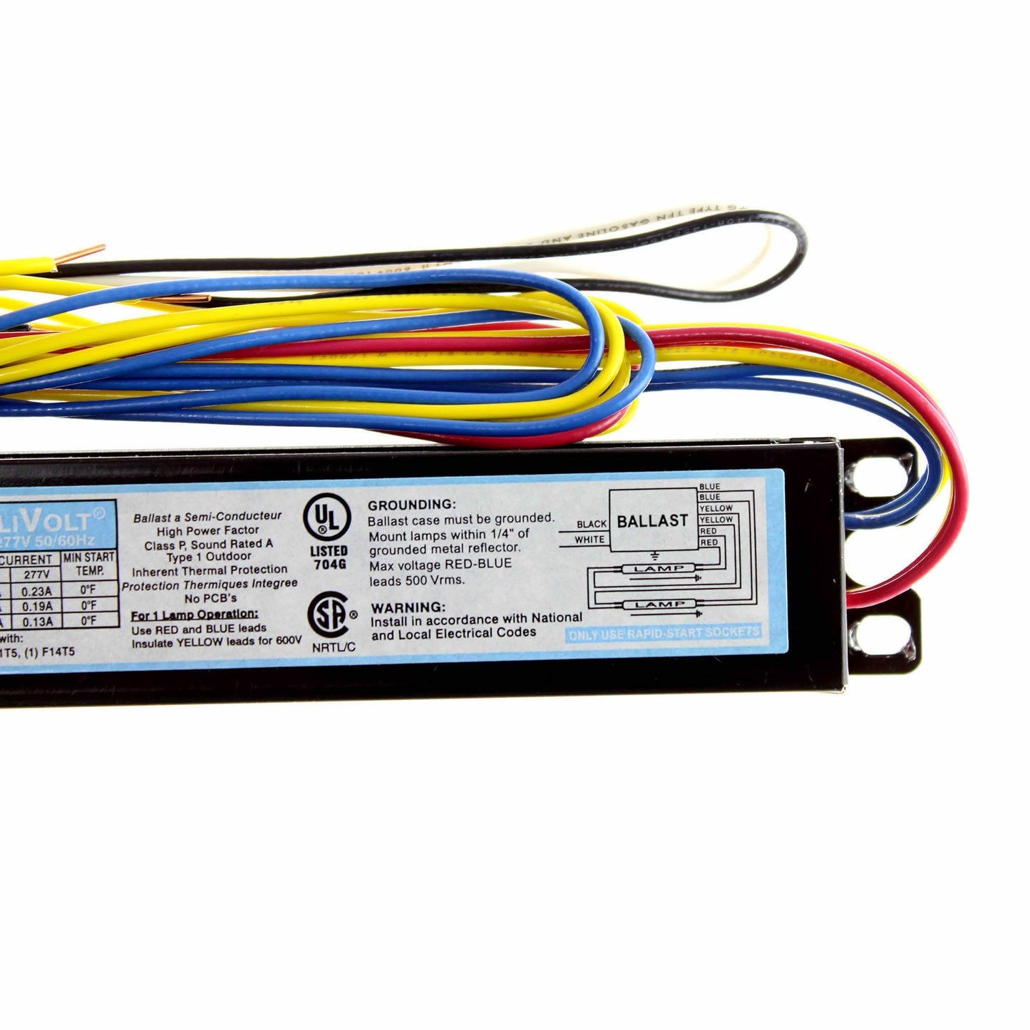 Advance ICN2S28N35I 0.5 L 120-277 V CSA UL Electronic Ballast