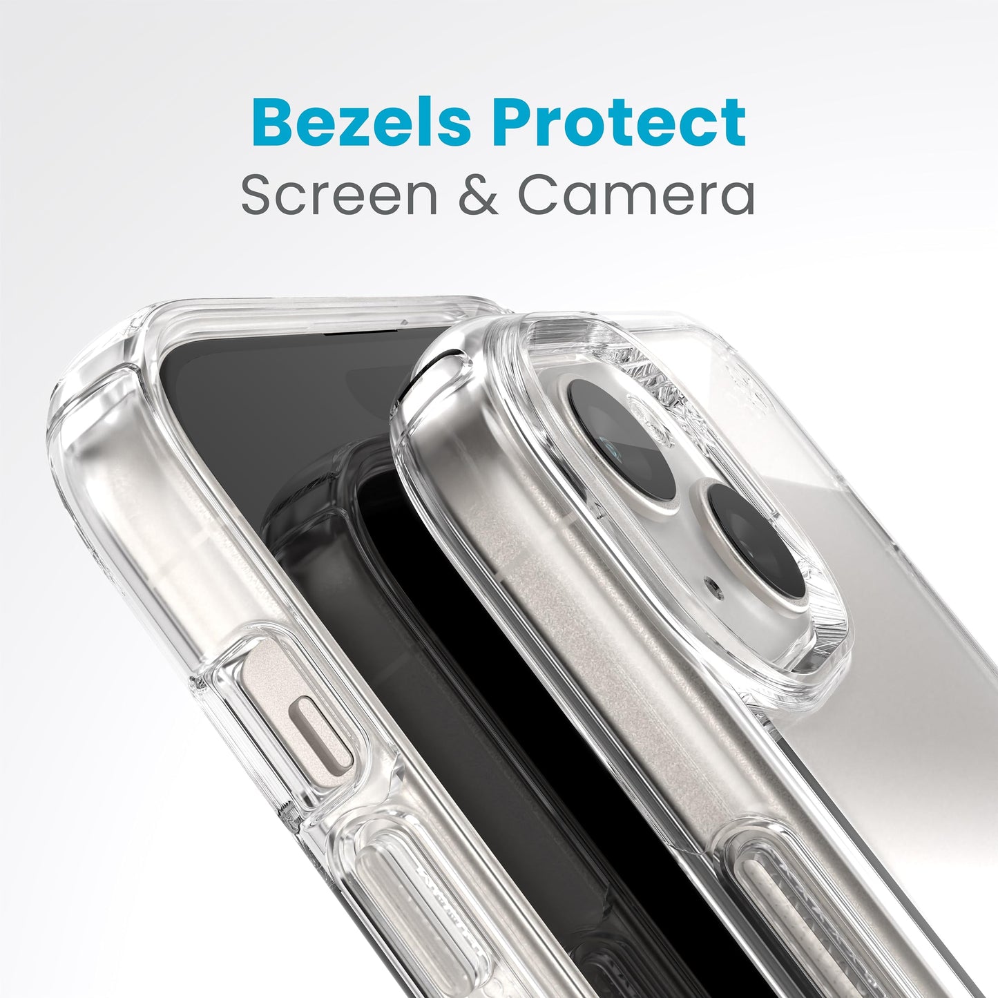 Speck Clear iPhone 15 Plus Case - Slim Phone Case iPhone 15 Plus - iPhone 15 Plus Phone Case, 6.7 inch - Compatible with, iPhone 14 Plus case - iPhone 14 Plus Phone Case - Presidio Clear/Clear