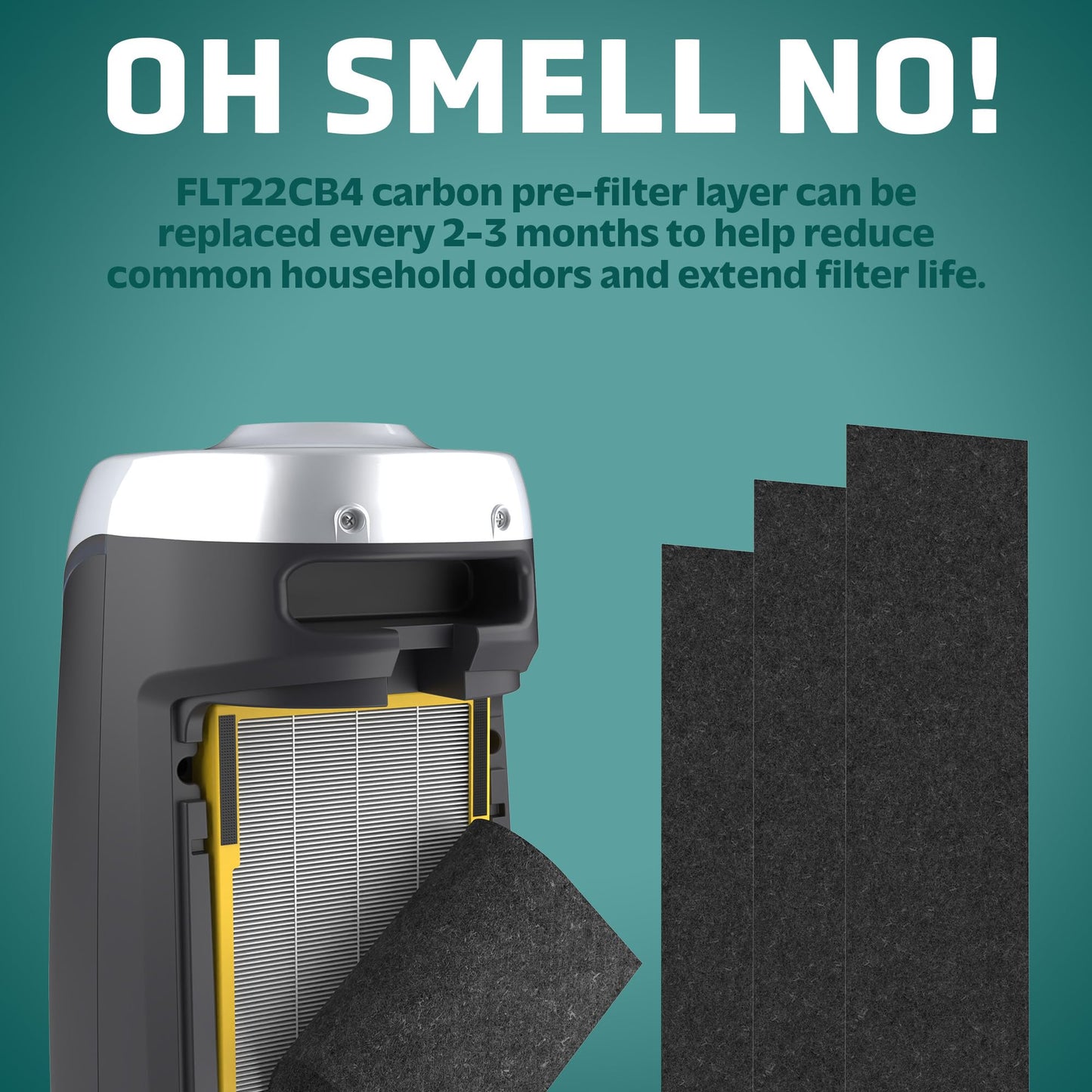 GermGuardian Air Purifier Replacement Filter B, FLT4825, HEPA Pure, AC4820, AC4825