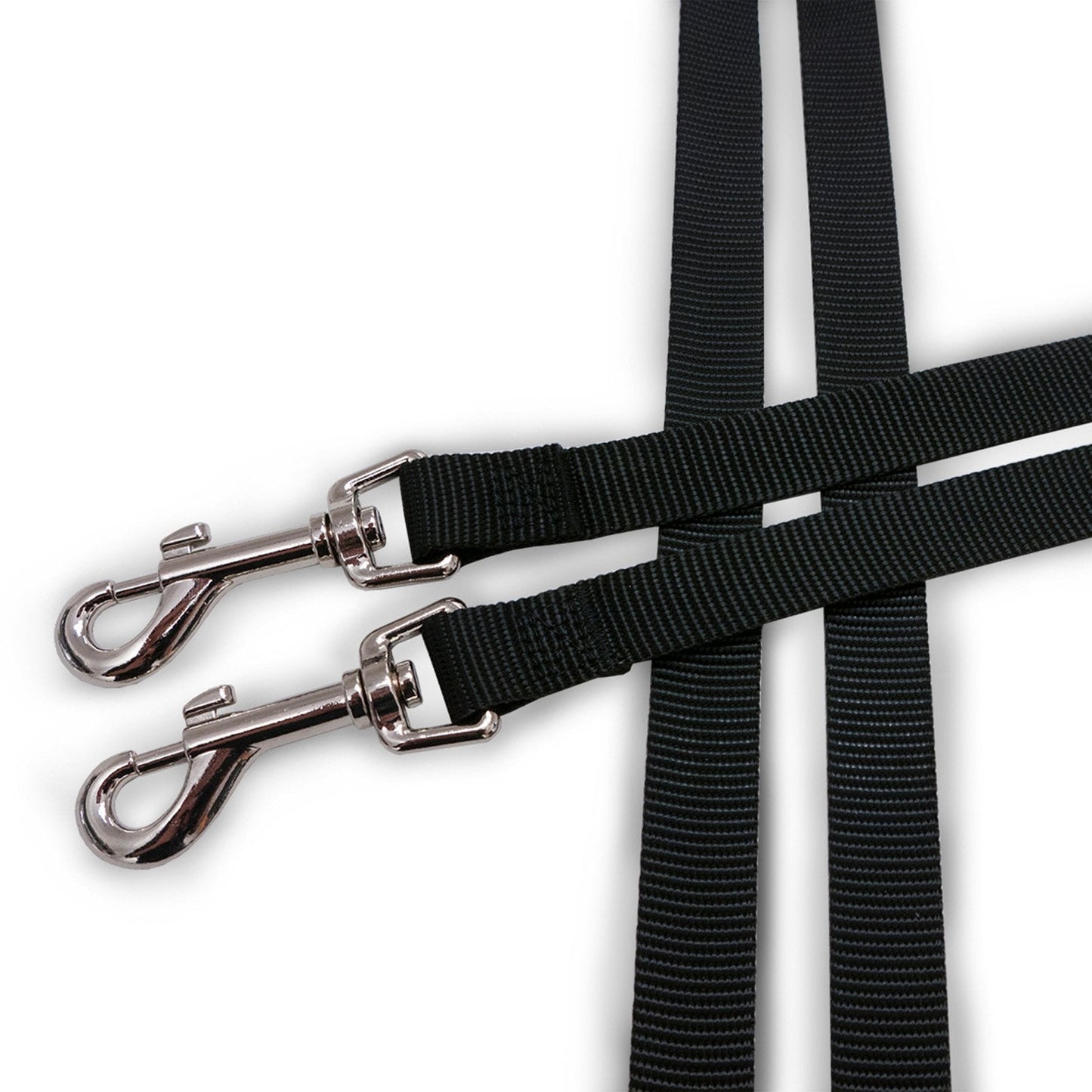 FurHaven Pet Dog Leash | Two Tails Walking Double Dog Pet Leash, Black