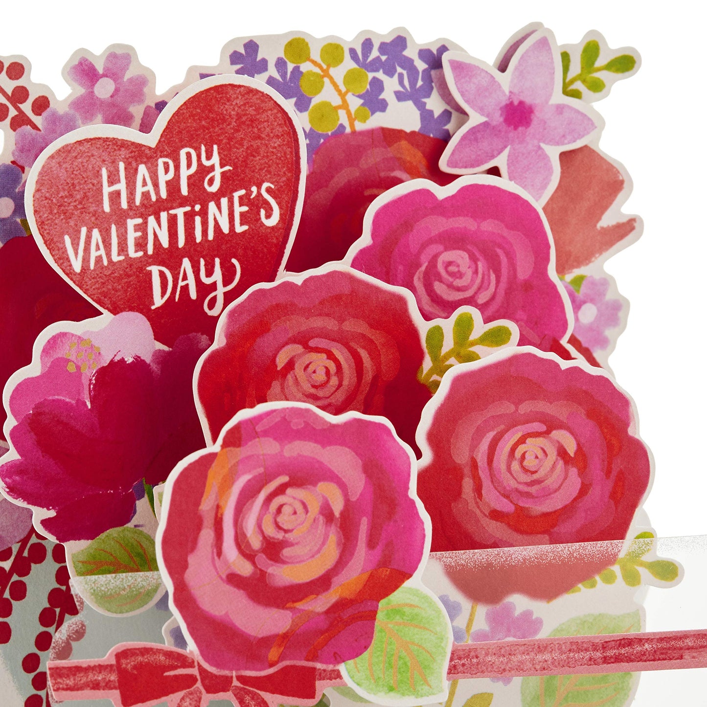 Hallmark Paper Wonder Displayable Pop Up Valentines Day Card (Flowers Valentine)