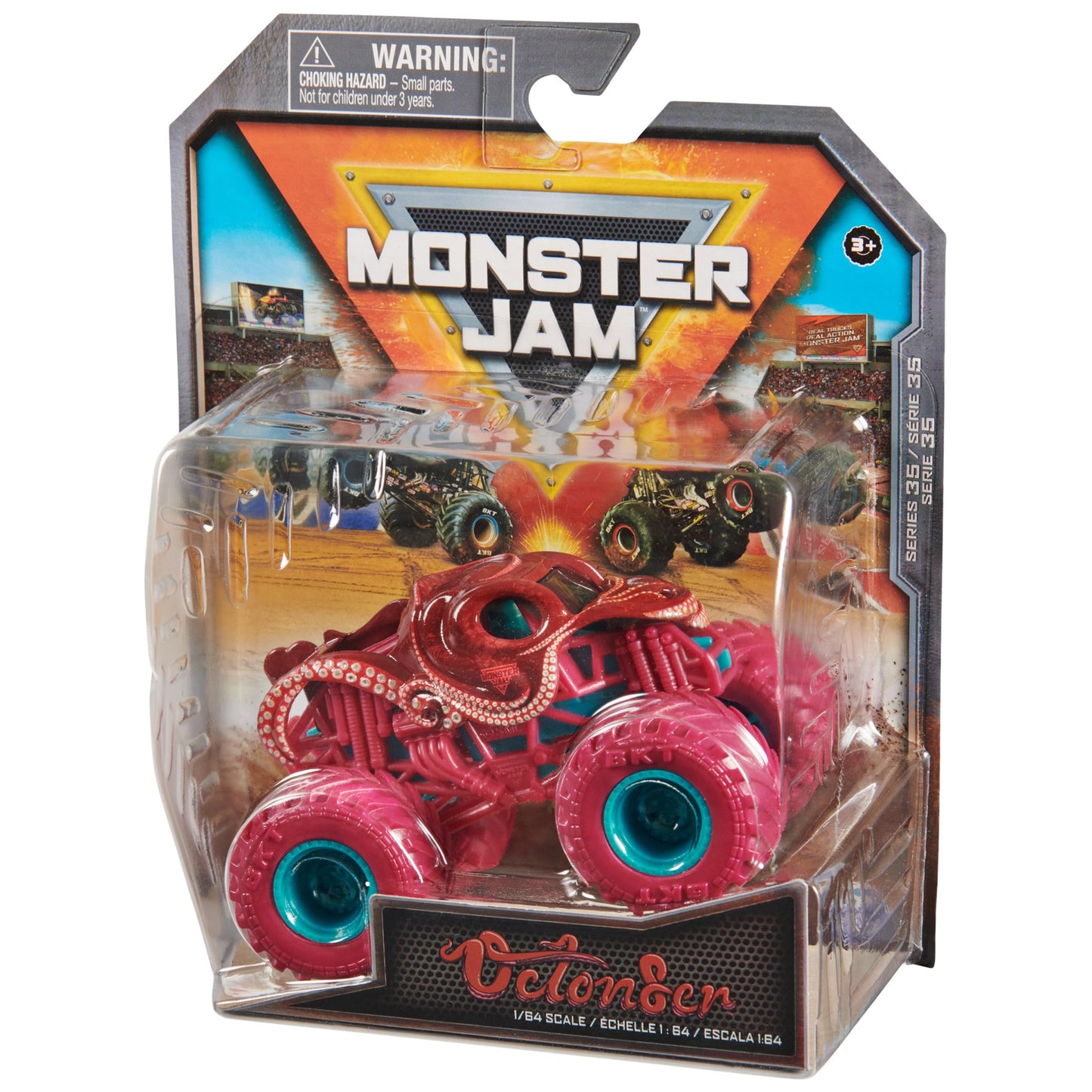 Monster Jam, Official Octon8er Monster Truck, Die-Cast Vehicle, 1:64 Scale, Kids Toys for Boys Ages 3 and up