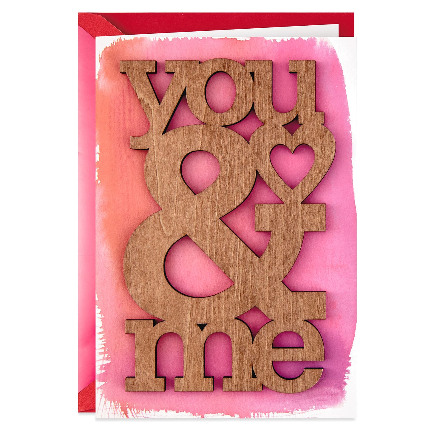 Hallmark Signature Valentine's Day Card for Significant Other (Laser-cut Wood You and Me)