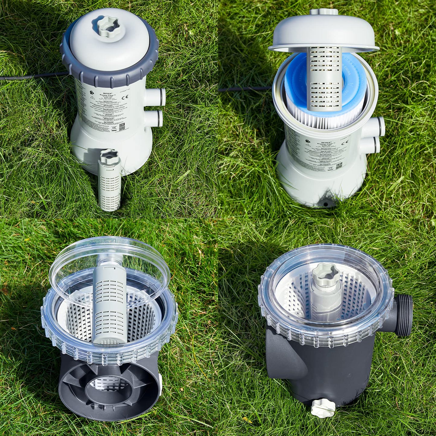 HOTUBJOY 6 Month 10K Gallons Pool Pump Mineral Cartridge Filter Stick(10K,Grey)