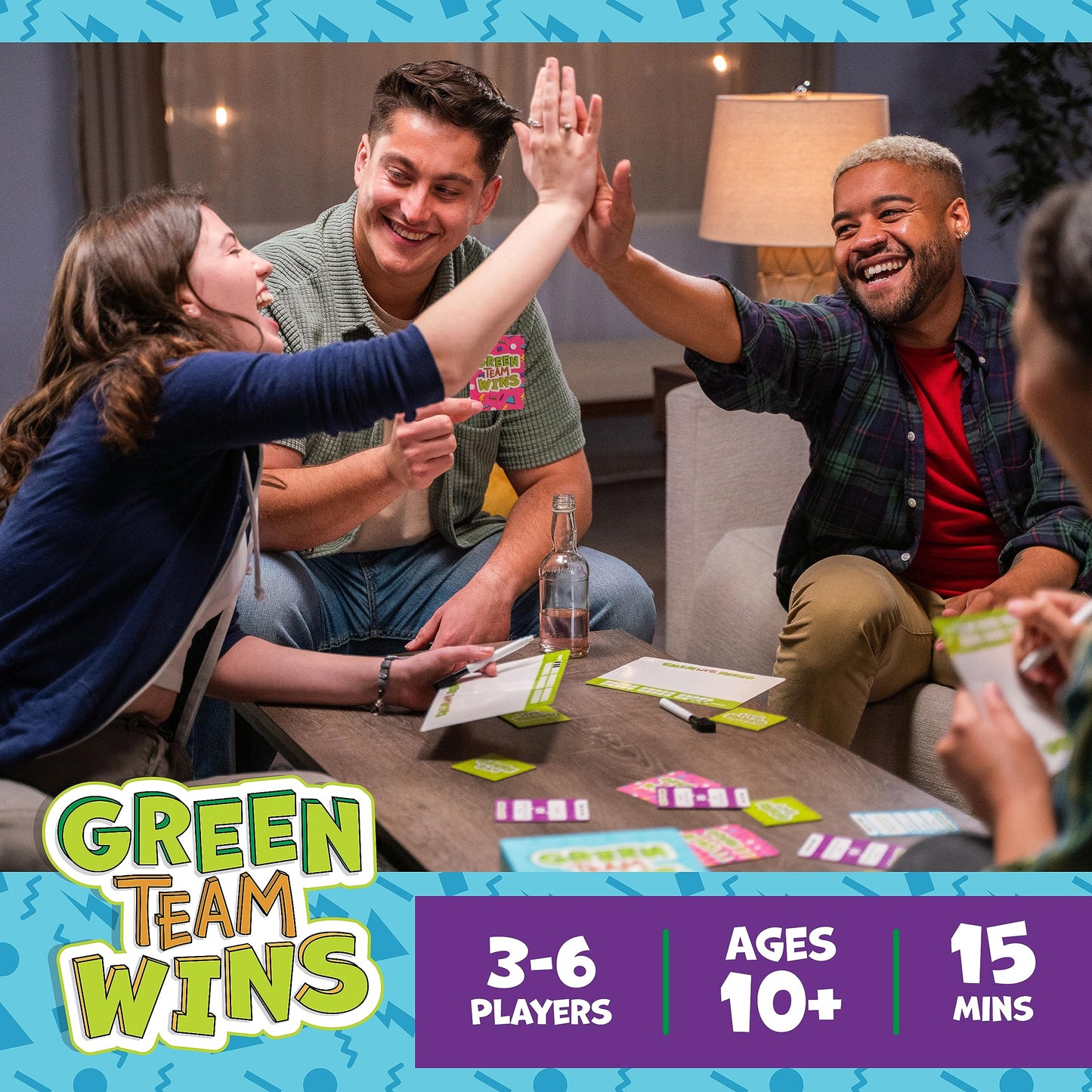 Goliath Green Team Wins Game - Guess Most Common Answers to Win - Kids & Adults Ages 10+