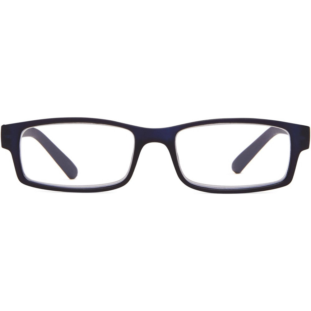 ICU Eyewear Los Angeles Rectangle Reading Glasses - Dark Blue +1.25