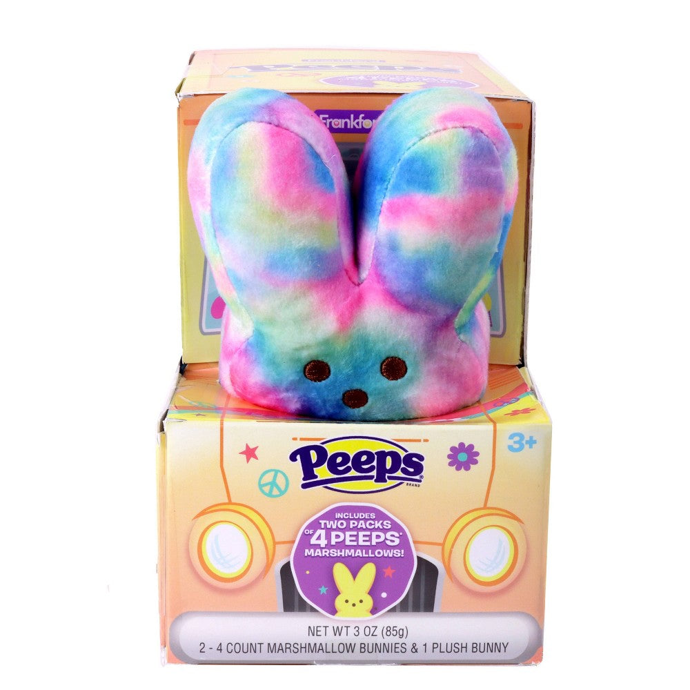 Peeps Peep Easter Plush Bunny School Bus Marshmallow 3oz New