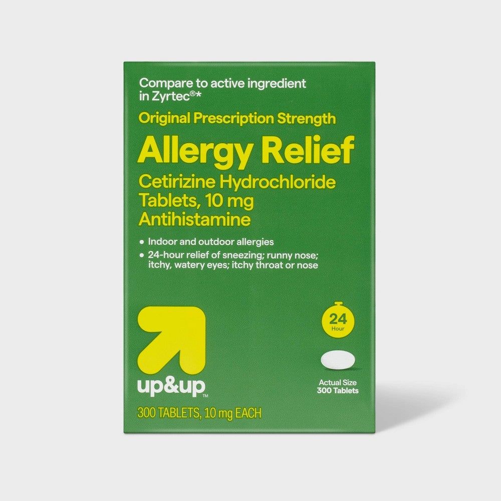 Cetirizine Hydrochloride Allergy Relief Tablets - 300ct - up & up