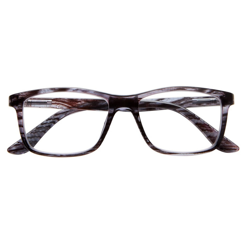 ICU Eyewear Novato Rectangle Reading Glasses - Gray +1.25