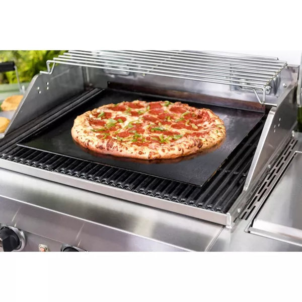 Char-Broil Carbon Steel Griddle Stone Grill Topper Silver